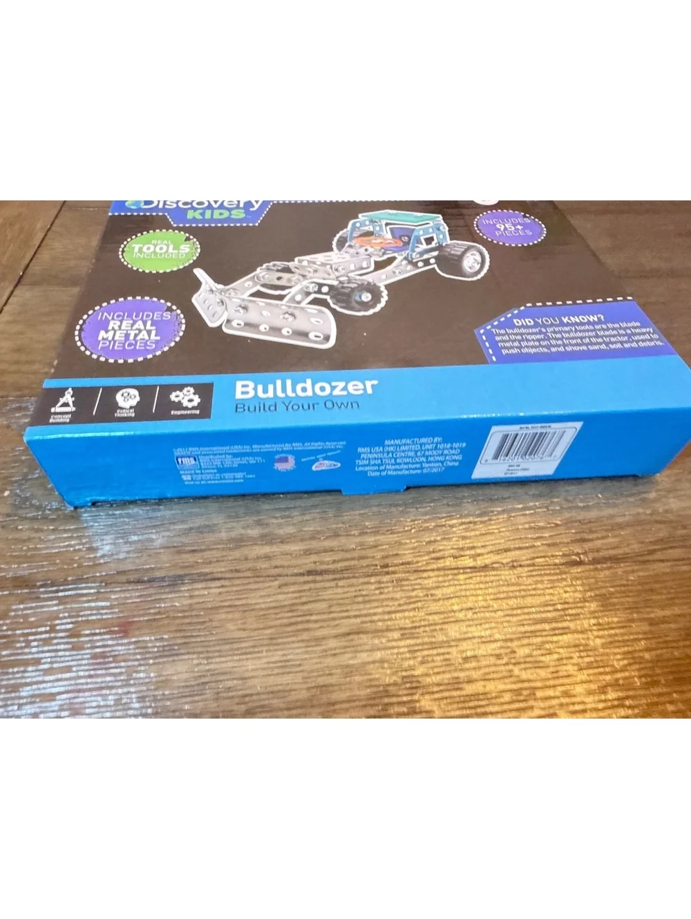 Discovery Kids Build Your Own Bulldozer Metal Model Kit